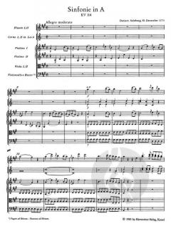 Sinfonie Nr. 14 A-Dur KV 114 von Wolfgang Amadeus Mozart 