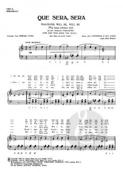 Que Sera, Sera von Ray Evans 