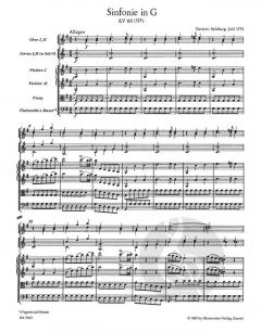 Sinfonie Nr. 12 G-Dur KV 110(75b) von Wolfgang Amadeus Mozart 