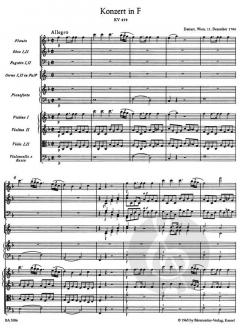 Klavierkonzert Nr. 19 F-Dur KV 459 von Wolfgang Amadeus Mozart 