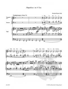 Magnificat im 9. Ton für Blechbläser und Orgel (Eberhard Wenzel) 