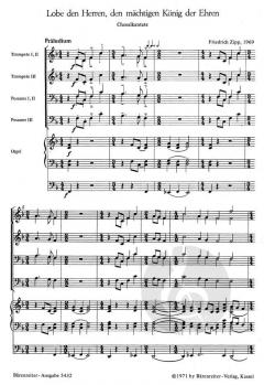 Lobe den Herren, den mächtigen König der Ehren (Friedrich Zipp) 
