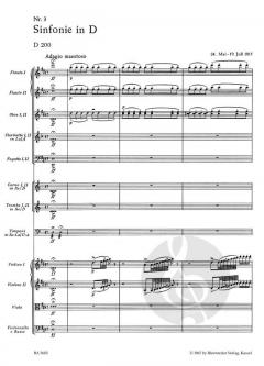 Sinfonie Nr. 3 D 200 von Franz Schubert 