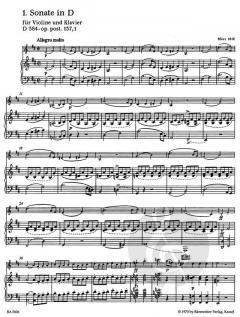 3 Sonaten (Sonatinen) op. post. 137 von Franz Schubert für Violine und Klavier im Alle Noten Shop kaufen