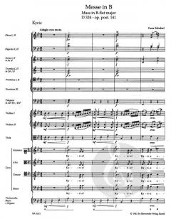 Messe B-Dur D 324 op. post.141 von Franz Schubert 