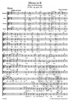 Messe B-Dur D 324 op.post.141 (Franz Schubert) 