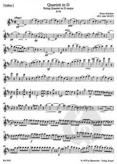 Streichquartette Band 1 von Franz Schubert im Alle Noten Shop kaufen (Stimmensatz)