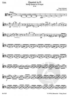 Streichquartette Band 1 von Franz Schubert im Alle Noten Shop kaufen (Stimmensatz)