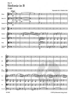 Sinfonie Nr. 5 D 485 von Franz Schubert 