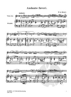 Andante favori von Wolfgang Amadeus Mozart 