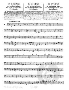 30 Etüden von Franz Simandl 