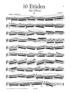 10 Etüden von Franz Xaver Richter für Oboe im Alle Noten Shop kaufen