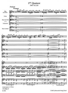 Pariser Quartette Band 1 (Georg Philipp Telemann) 