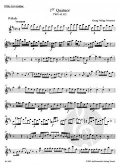 Pariser Quartette Band 1 (Georg Philipp Telemann) 