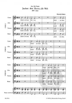 Psalm 100 - Jauchzet dem Herren, alle Welt SWV deest (Heinrich Schütz) 