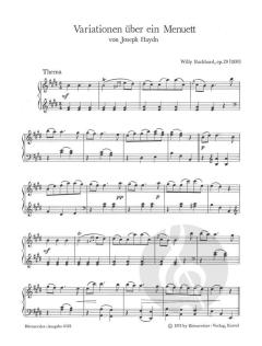 Variationen über ein Menuett von Joseph Haydn op. 29 von Willy Burkhard 