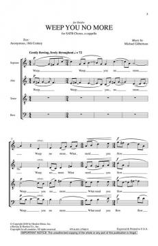 Weep You No More (Michael Gilbertson) 