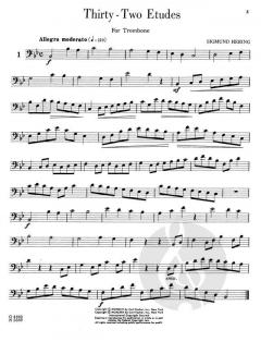 32 Etudes For Trombone von Sigmund Hering 