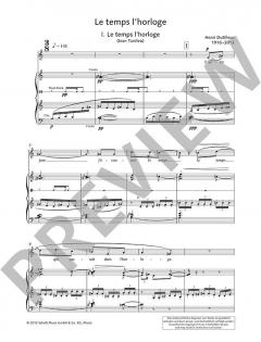 Le temps l'horloge von Henri Dutilleux 