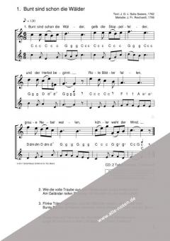 Die schönsten Herbst- und Winterlieder (mit CD) 