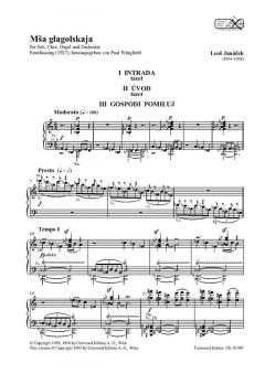Glagolitische Messe (Festliche Messe) von Leo Eugen Janáček 