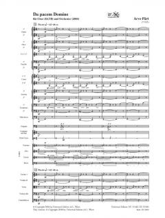Da pacem Domine von Arvo Pärt 