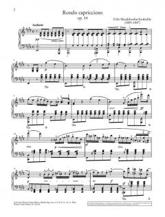 Rondo capriccioso op. 14 von Felix Mendelssohn Bartholdy 