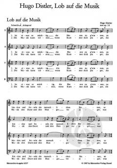 Lob auf die Musik von Hugo Distler (Download) 