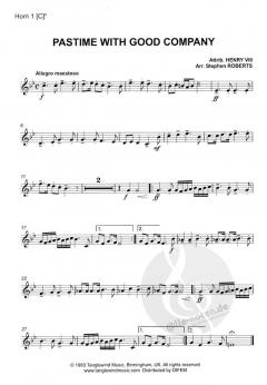 Pastime With Good Company (For Brass Quintet Or Larger Ensemble) 