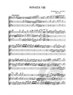 8 Sonaten op. 1 von Johann Mattheson (Download) 