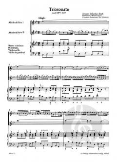 Triosonate in B-Dur BWV 1039 (Johann Sebastian Bach) 