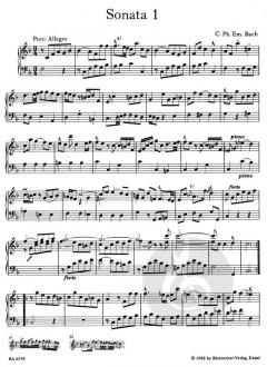 Die 6 Preussischen Sonaten Wq 48 von Carl Philipp Emanuel Bach 