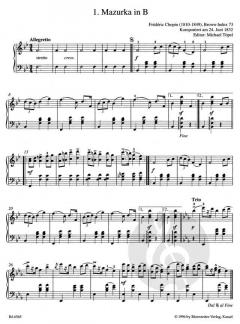 Leichte Klavierstücke und Tänze von Frédéric Chopin im Alle Noten Shop kaufen