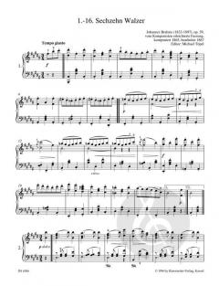 Leichte Klavierstücke und Tänze von Johannes Brahms (Download) 