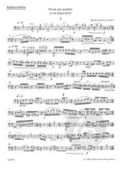 Prova per quattro in tre argomenti (Bernhard Krol) 