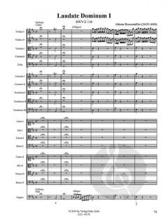 Vesperpsalmen 6: Laudate Dominum u.a. von Johann Rosenmüller 