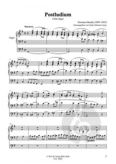Postludium für Orgel o.op. von Hermann Bendix im Alle Noten Shop kaufen