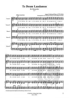 Te Deum op. 7 (für Männerchor a cappella) (August Ferdinand Häser) 