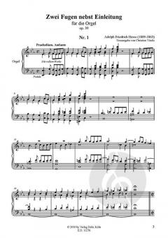 Zwei Fugen nebst Einleitung op. 39 (für Orgel) von Adolph Friedrich Hesse im Alle Noten Shop kaufen