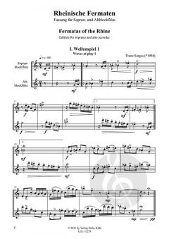 Rheinische Fermaten für Sopran- und Altblockflöte (2010) (Franz Surges) 