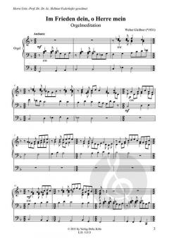 Im Frieden dein, o Herre mein von Walter Gleißner 