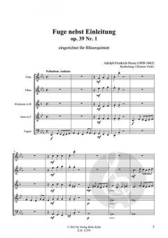 Fuge nebst Einleitung (Adolph Friedrich Hesse) 