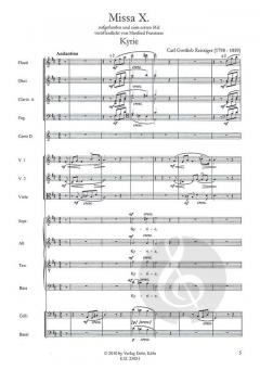 Missa X D-Dur (1850) (für Soli, gemischten Chor und Orchester) von Carl Reissiger 