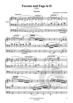 Toccata und Fuge in D für Orgel (1959) von Hatto Ständer im Alle Noten Shop kaufen