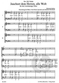 Jauchzet dem Herrn, alle Welt SWV deest (Heinrich Schütz) 