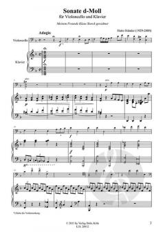 Sonate für Violoncello und Klavier d-Moll (1943) von Hatto Ständer im Alle Noten Shop kaufen