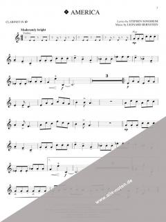 West Side Story For Clarinet von Leonard Bernstein 