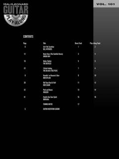 Guitar Play-Along Vol. 101: Songs For Beginners 
