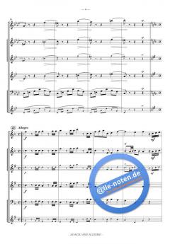 Adagio And Allegro, woodwind quartet von Wolfgang Amadeus Mozart für Holzbläser Quartett im Alle Noten Shop kaufen