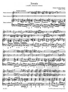 Triosonate für zwei Flöten und Basso continuo von Johann Joachim Quantz im Alle Noten Shop kaufen